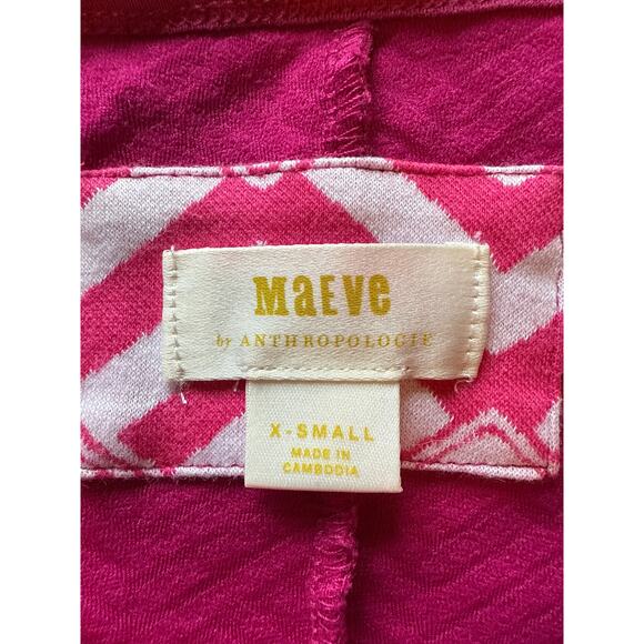 Maeve Mikayla Textured Peplum Top by Anthropologie – Fuchsia XS - Picture 8 of 8